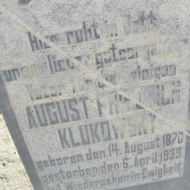 KLUKOWSKY August Friedrich 1870-1939