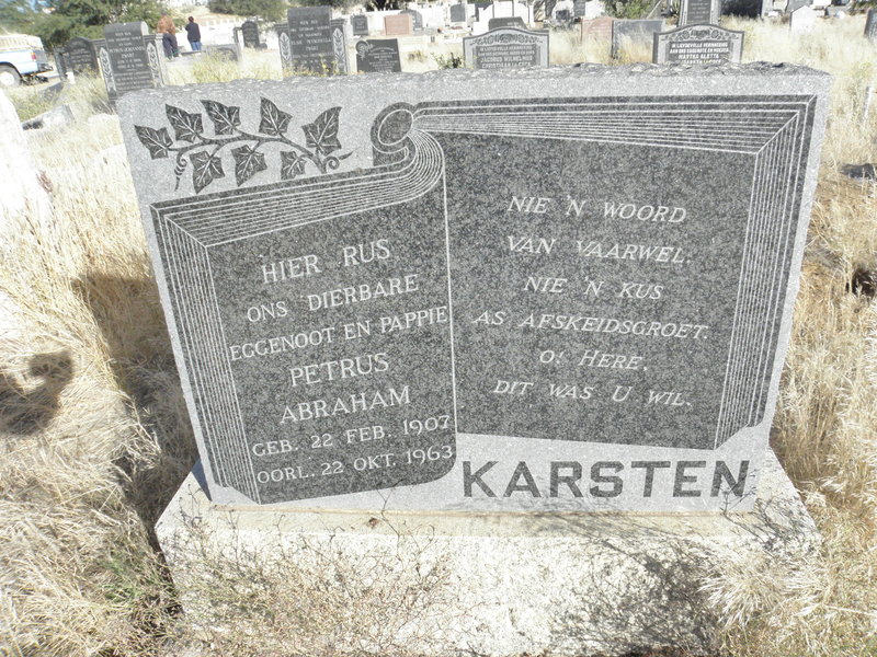 KARSTEN Petrus Abraham 1907-1963
