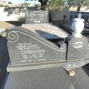 KLERK Christian, de 1918-1977