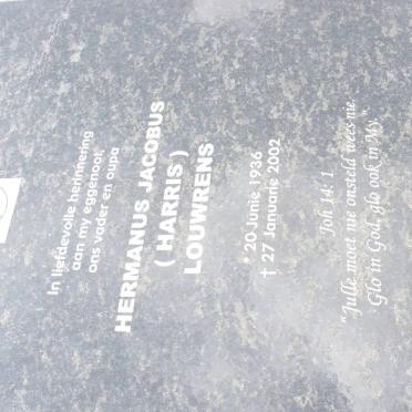 LOUWRENS Hermanus Jacobus 1936-2002