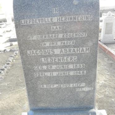 LIEBENBERG Jacobus Abraham 1885-1948