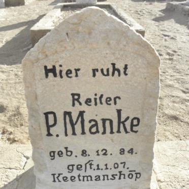 MANKE P. 1884-1907