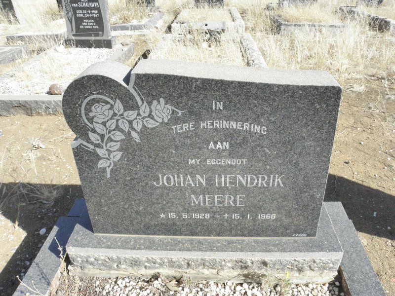 MEERE Johan Hendrik 1928-1968