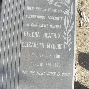 MYBURGH Helena Beatrix Elizabeth 1910-1968
