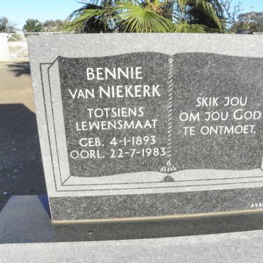 NIEKERK Bennie, van 1893-1983