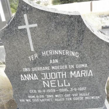 NELL Anna Judith Maria 1909-1982