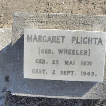 PLICHTA Margaret nee WHEELER 1871-1943