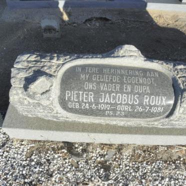 ROUX Pieter Jacobus 1919-1981