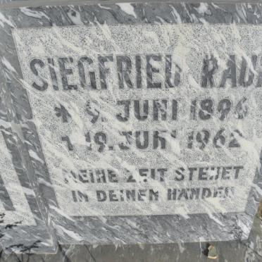 RAUH Siegfried 1896-1962