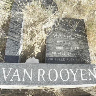 ROOYEN Mariaan, van 1976-1976