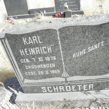 SCHROETER Karl Heinrich 1876-1969