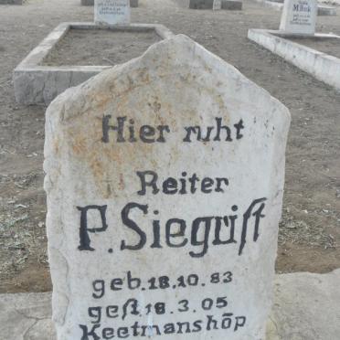 SIEGRIST P. 1883-1905