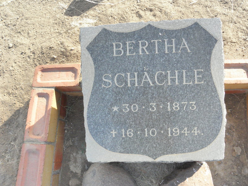 SCHACHLE Bertha 1873-1944