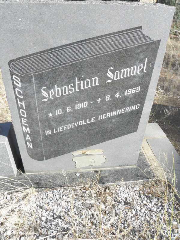 SCHOEMAN Sebastian Samuel 1910-1969