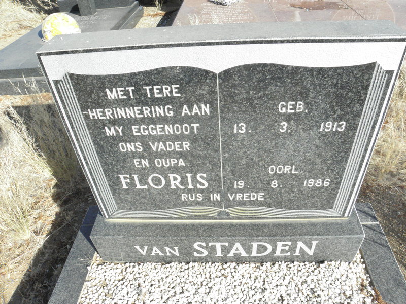 STADEN Floris, van 1913-1986