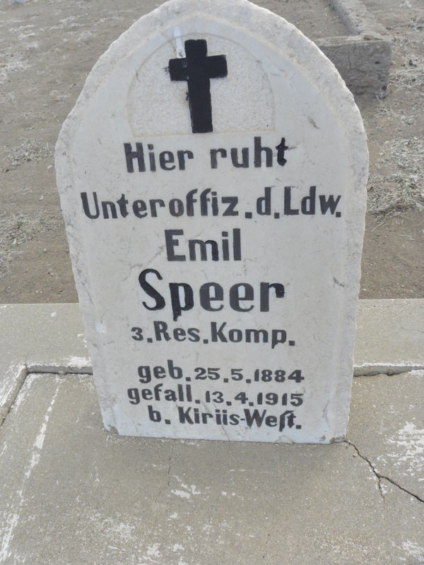 SPEER Emil 1884-1915