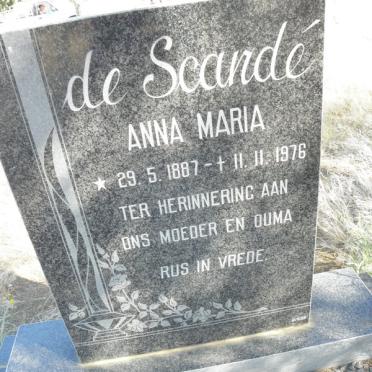 SCANDE Anna Maria, de 1887-1976
