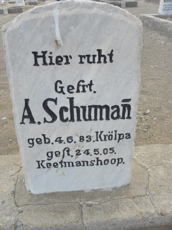 SCHUMAN A. 1883-1905