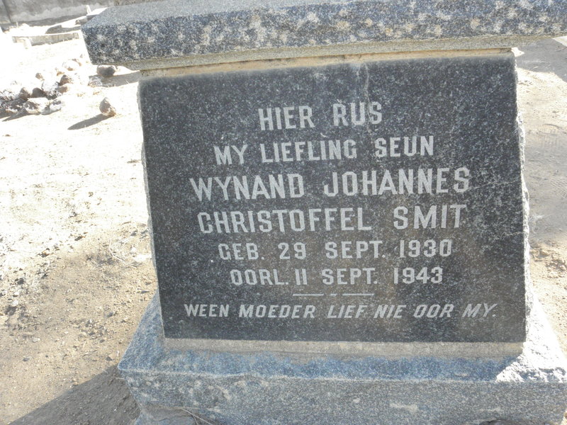 SMIT Wynand Johannes Christoffel 1930-1943