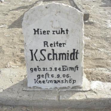 SCHMIDT K. 1884-1906