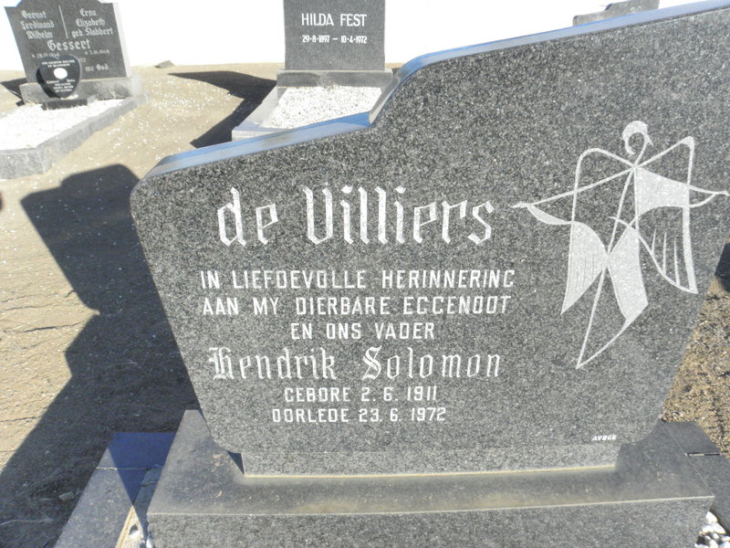 VILLIERS Hendrik Solomon, de 1911-1972