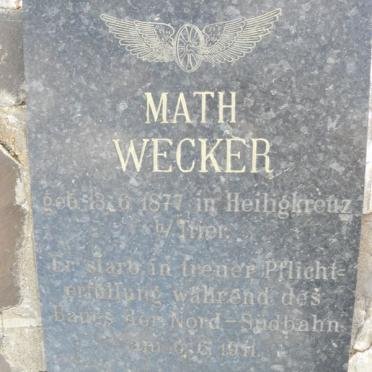 WECKER Math 1877-1911