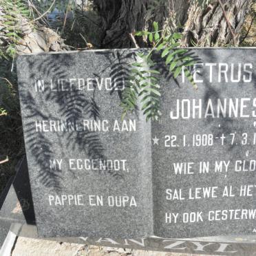 ZYL Petrus Johannes, van 1908-1977