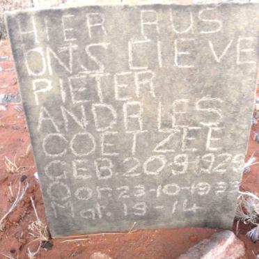 COETZEE Pieter Andries 1929-1933