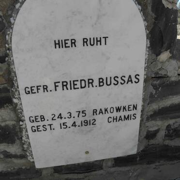 BUSSAS Friedr. 1875-1912