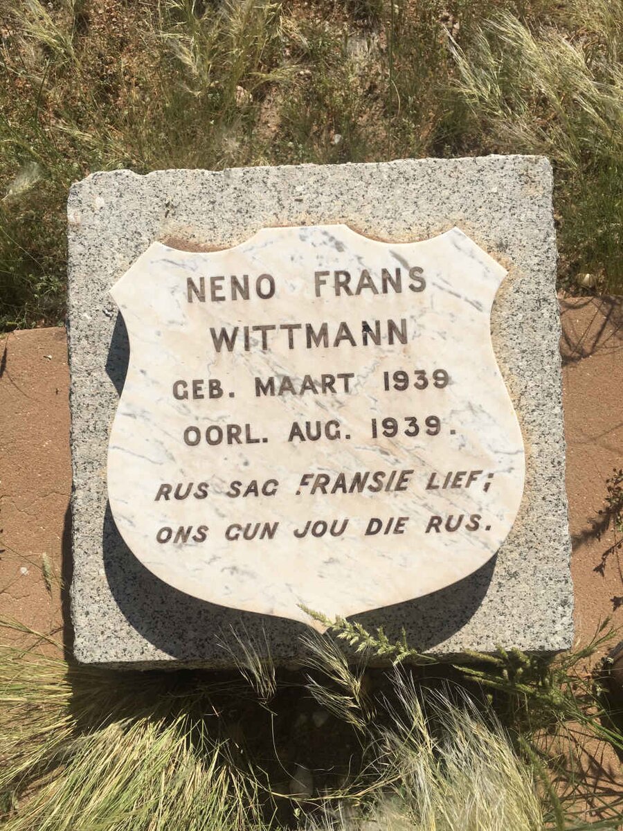 WITTMAN Neno Frans 1939-1939