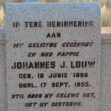 LOUW Johannes J. 1896-1955