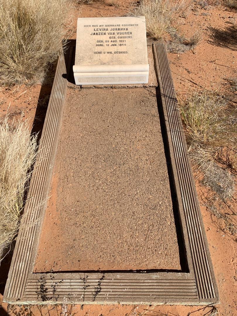VUUREN Levina Johanna, Janzen van nee GARBERS 1891-1944