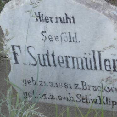 SUTTERMÜLLER F. 1881-1904