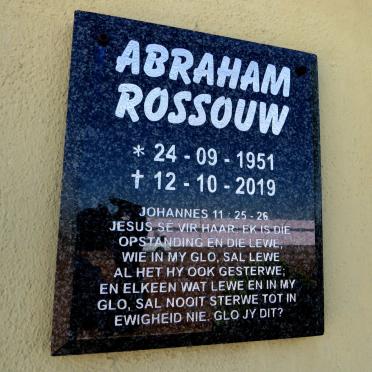 ROSSOUW Abraham 1951-2019