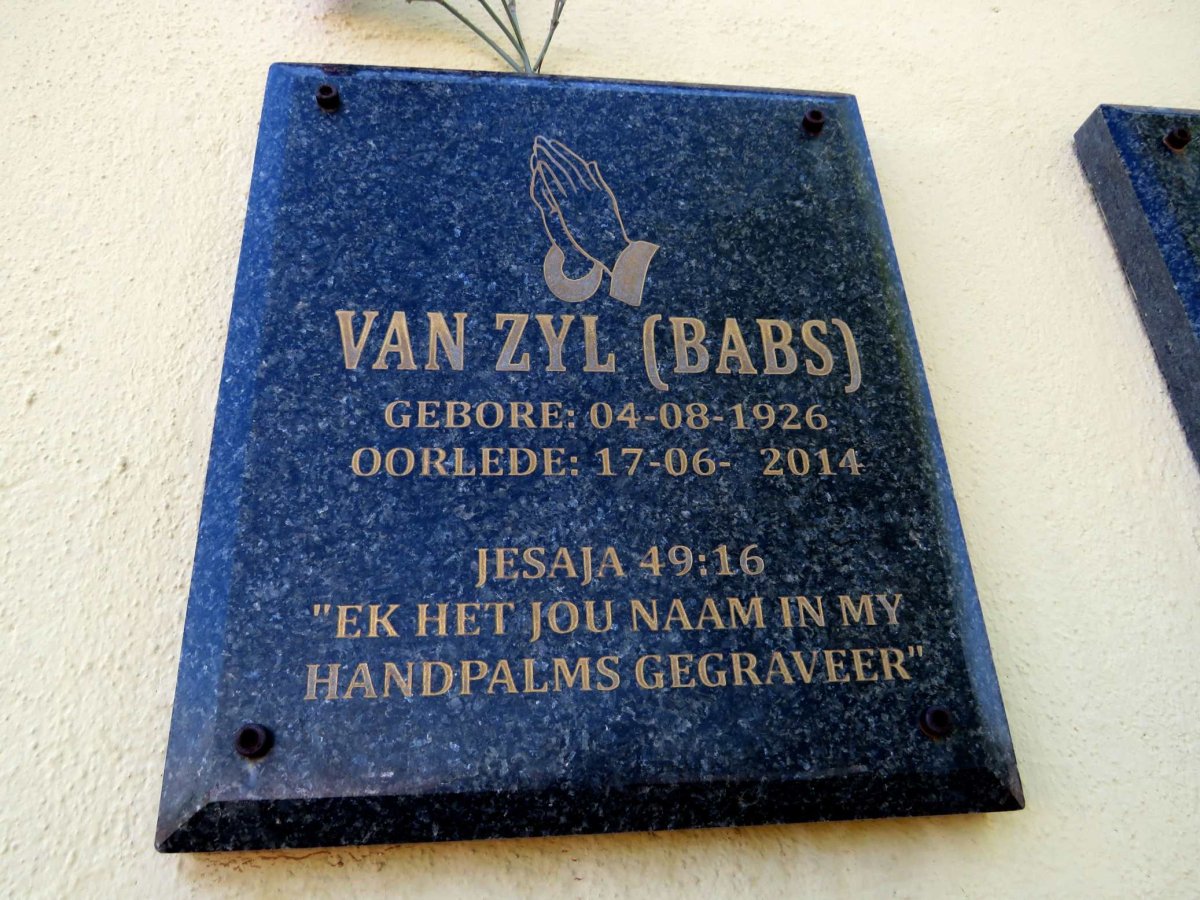 ZYL Babs, van 1926-2014