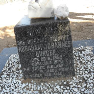 BURGER Abraham Johannes 1965-1970