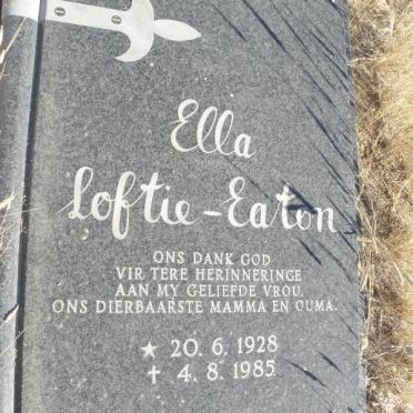 EATON Ella, Loftie 1928-1985