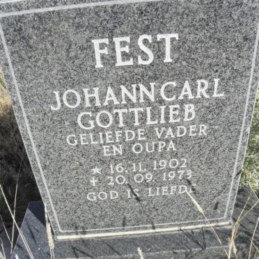 FEST Johann Carl Gottlieb 1902-1973