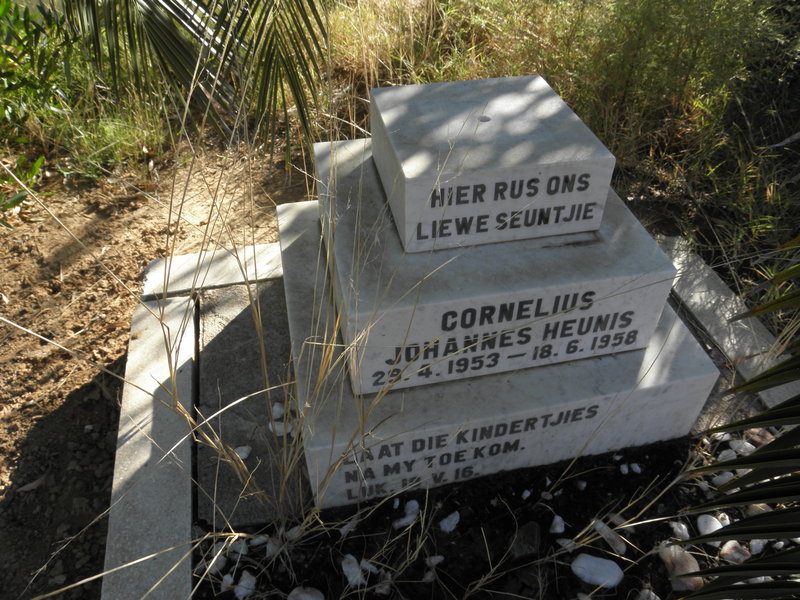 HEUNIS Cornelius Johannes 1953-1958