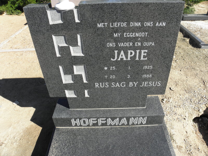 HOFFMANN Japie 1925-1988