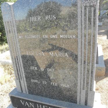 HEERDEN Louisa Maria, van 1899-1968