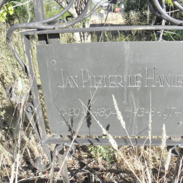 HANIE Jan Pieter, le 1894-1974