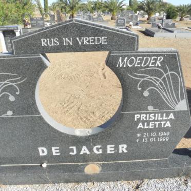JAGER Prisilla Aletta, de 1949-1999