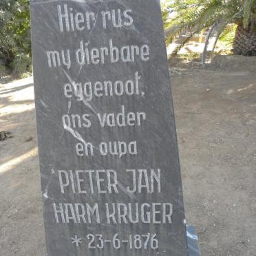 KRUGER Pieter Jan Harm 1876-1956