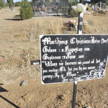 KOTZE Marthinus Christiaan Snr 1933-2011