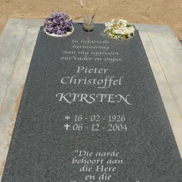 KIRSTEN Pieter Christoffel 1926-2004
