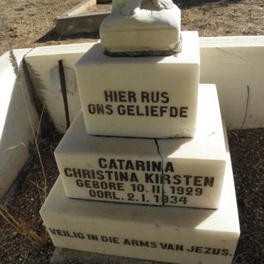 KIRSTEN Catarina Christina 1929-1934