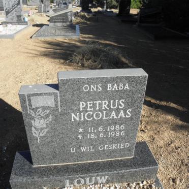 LOUW Petrus Nicolaas 1986-1986
