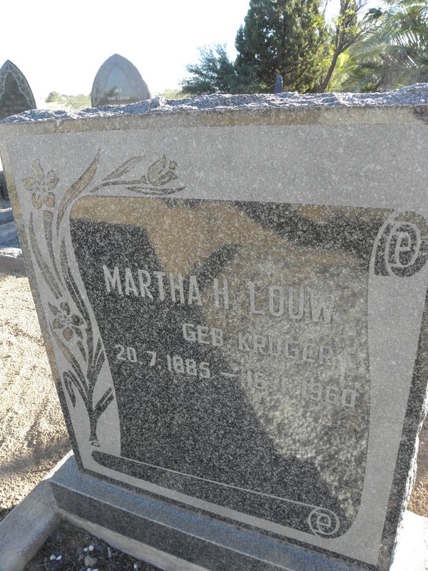 LOUW Martha H. nee KRUGER 1885-1960