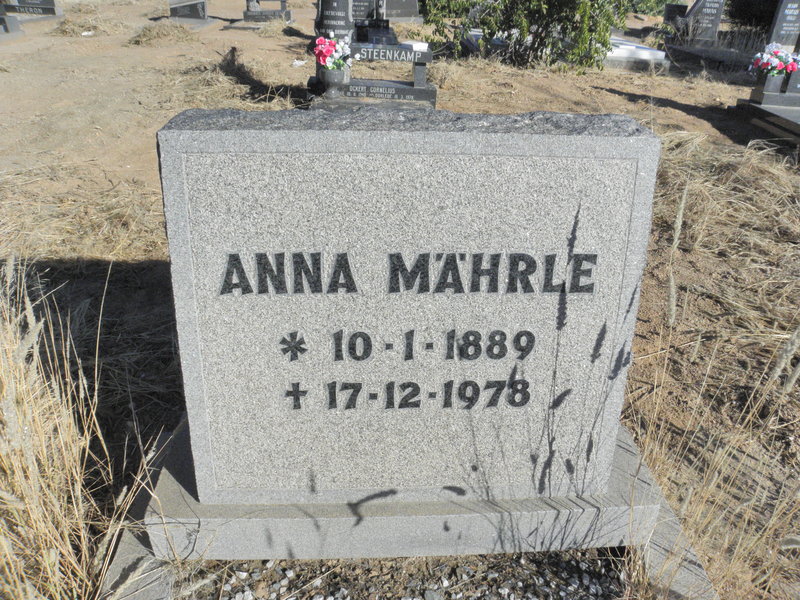 MÄHRLE Anna 1889-1978